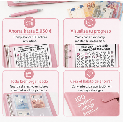 Libreta de Ahorro 5.050 € – Convierte Pequeñas Cantidades en un Gran Ahorro