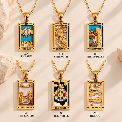 Collar carta del tarot Lumiraa – las 6 cartas