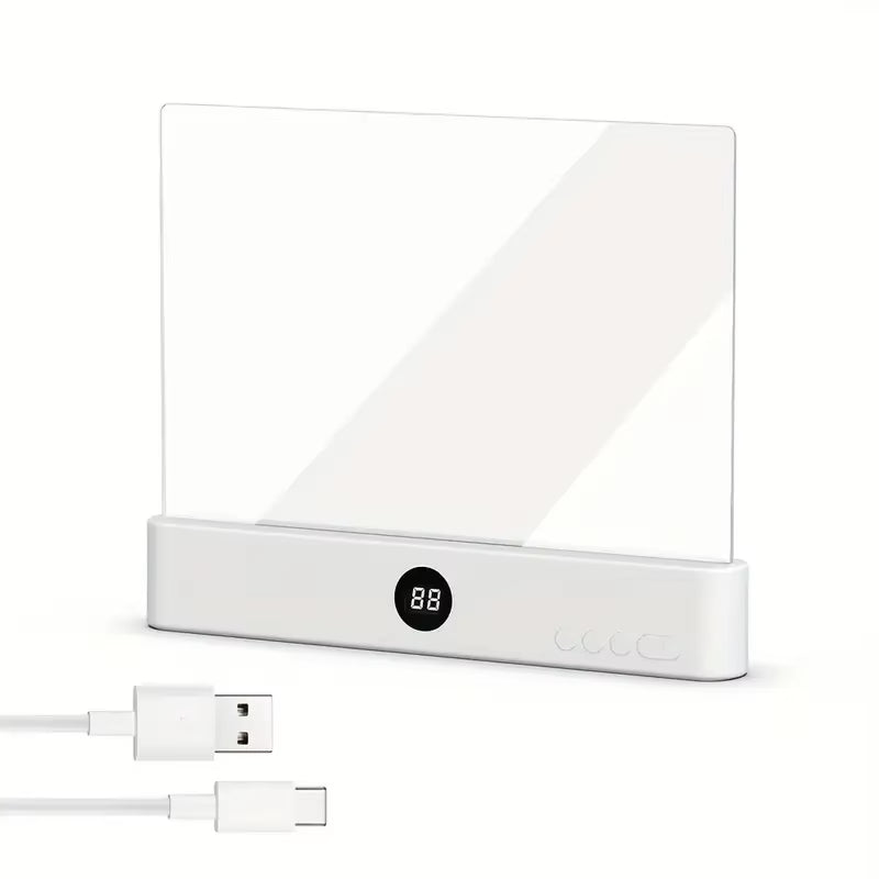 1Pc LED Flat Panel Night Vision Reading Light Eye Protection Reading Light Student Night Light Creative LED Book Eye Care Light